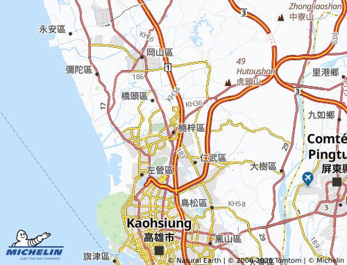 Mappa MICHELIN Nánzǐ Qū - ViaMichelin