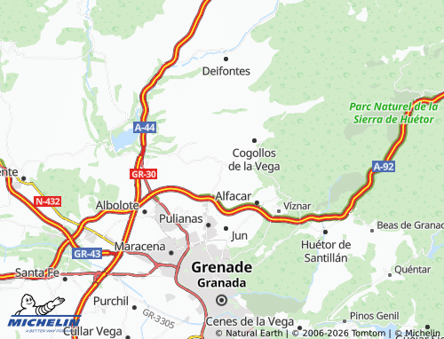 Mappa MICHELIN Güevéjar - ViaMichelin