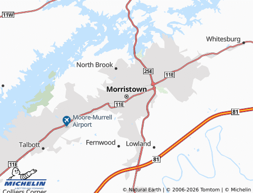 Mappa MICHELIN Morristown - ViaMichelin
