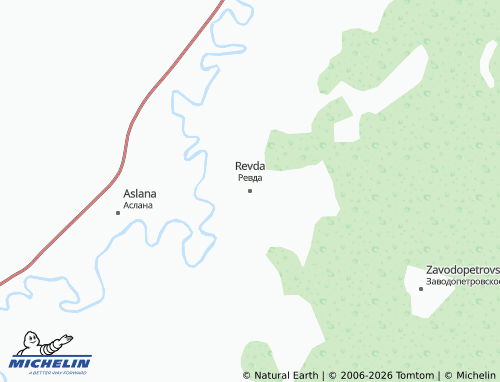MICHELIN-Landkarte Revda - ViaMichelin