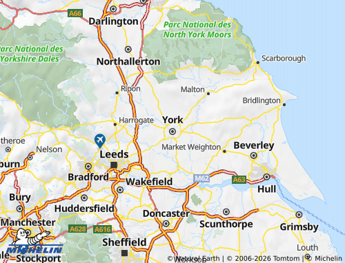 Carte MICHELIN York - ViaMichelin