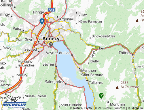MICHELIN Veyrier-du-Lac map - ViaMichelin