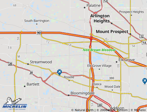 Mappa MICHELIN Schaumburg - ViaMichelin