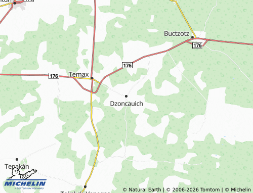 MICHELIN Dzoncauich map - ViaMichelin