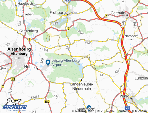MICHELIN Altmörbitz map - ViaMichelin