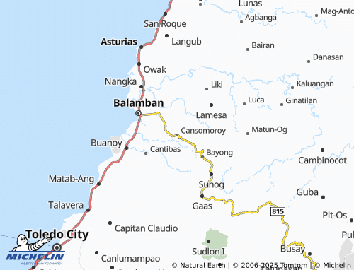 MICHELIN Cansomoroy map - ViaMichelin
