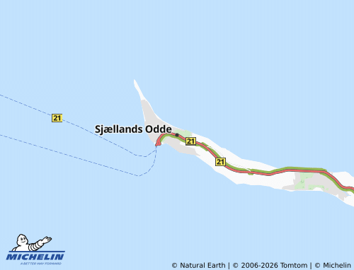 Kaart MICHELIN Sjællands Odde - ViaMichelin