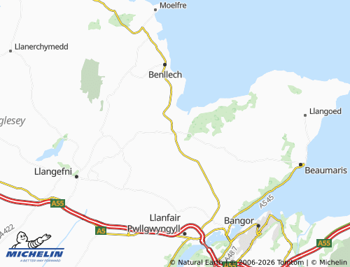 Mappa MICHELIN Pentraeth - ViaMichelin