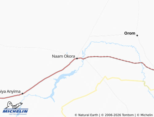 Mappa MICHELIN Naam Okora - ViaMichelin
