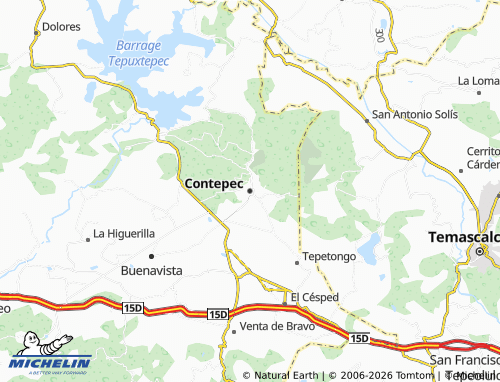 Mapa MICHELIN Contepec - ViaMichelin