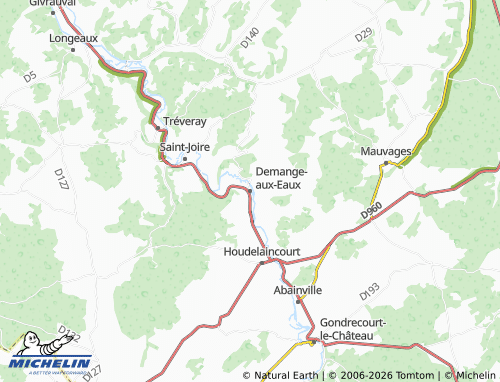 Carte MICHELIN Demange-aux-Eaux - ViaMichelin