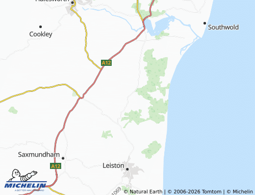 MICHELIN Westleton map - ViaMichelin