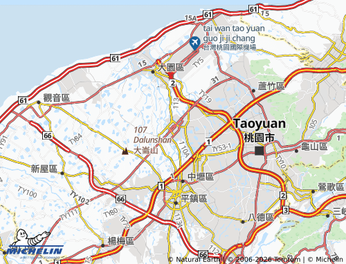 Mappa MICHELIN zhong cuo - ViaMichelin
