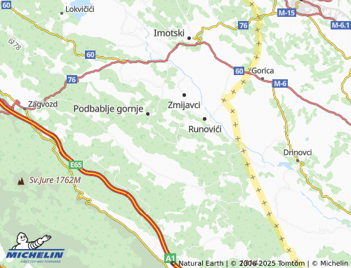 MICHELIN Podosoje map - ViaMichelin