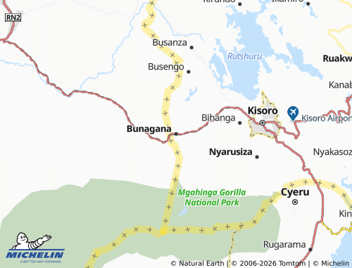 Mappa MICHELIN Bunagana - ViaMichelin