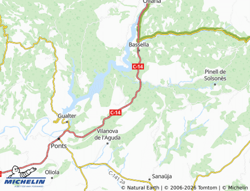 MICHELIN Guardiola map - ViaMichelin