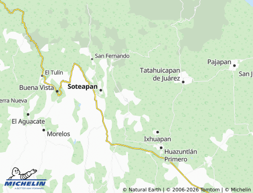 Mappa MICHELIN Mecayapan - ViaMichelin