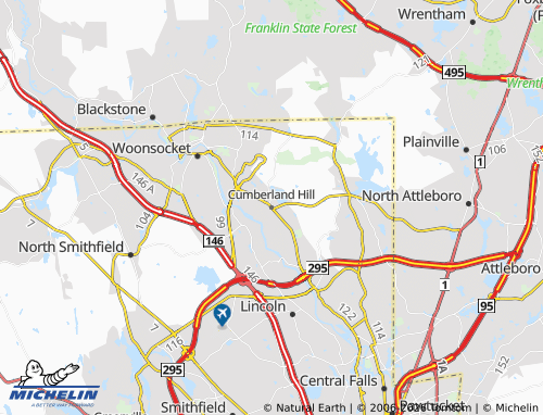 Mappa MICHELIN Cumberland Hill - ViaMichelin