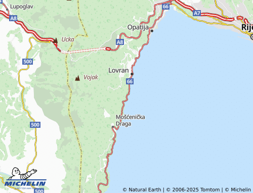 MICHELIN Medveja map - ViaMichelin