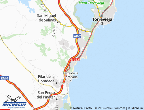 Kaart MICHELIN Lomas de Cabo Roig - ViaMichelin