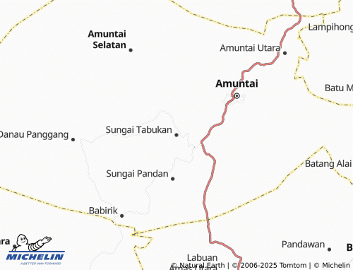 MICHELIN Sungai Tabukan map - ViaMichelin