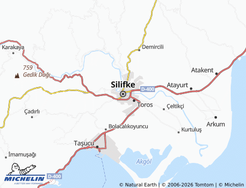 MICHELIN Silifke map - ViaMichelin