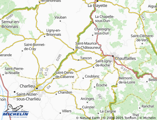 Kaart MICHELIN Tancon - ViaMichelin
