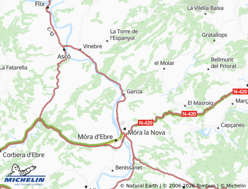 Mappa MICHELIN Garcia - ViaMichelin