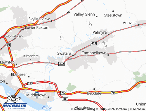 Carte MICHELIN Swatara - ViaMichelin