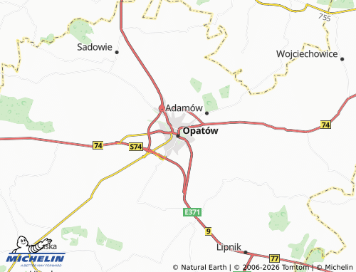 Carte MICHELIN Opatów - ViaMichelin