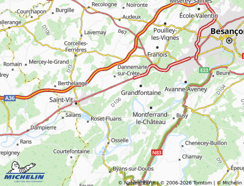 MICHELIN Velesmes-Essarts map - ViaMichelin