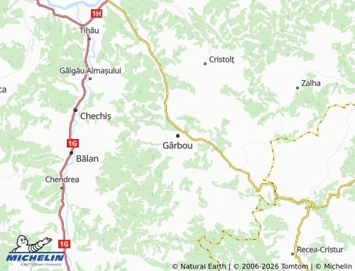 MICHELIN-Landkarte Gârbou - ViaMichelin