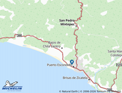 Mappa MICHELIN La Parota, Bajos de Chila - ViaMichelin