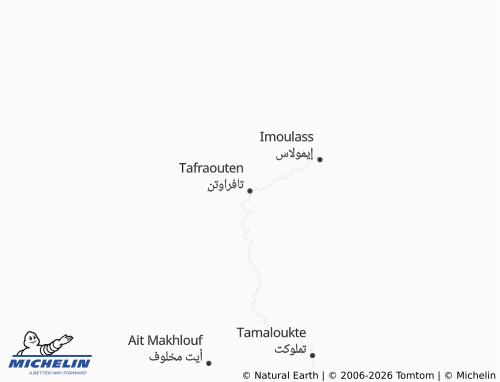 MICHELIN Tafrawtan map - ViaMichelin