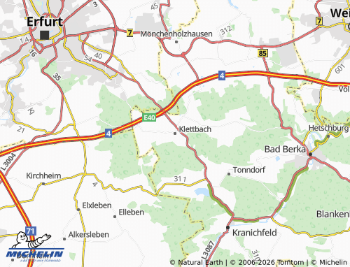 Mapa MICHELIN Klettbach - ViaMichelin