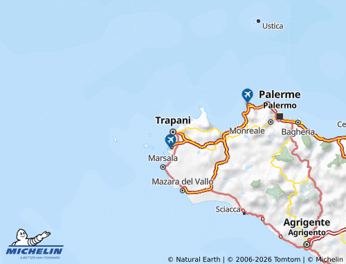 Kaart MICHELIN Trapani - ViaMichelin
