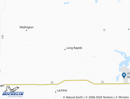 Carte MICHELIN Long Rapids - ViaMichelin