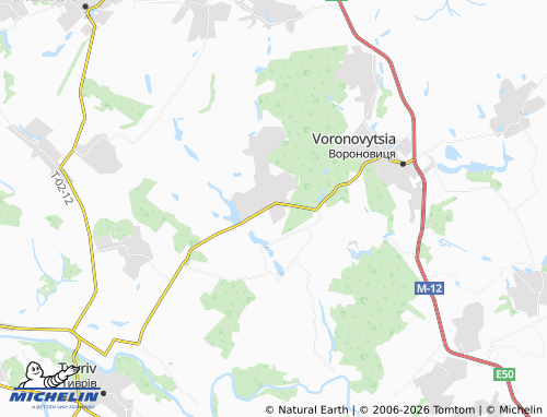 Mappa MICHELIN Trostianets - ViaMichelin