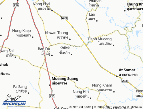 MICHELIN Khilek map - ViaMichelin