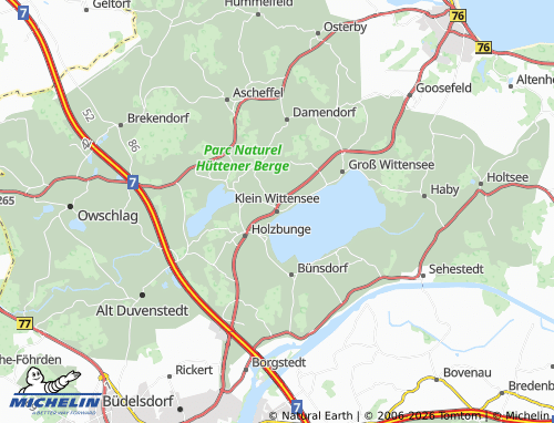 MICHELIN Klein Wittensee map - ViaMichelin