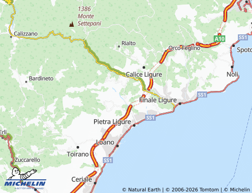 Carte MICHELIN Tovo San Giacomo - ViaMichelin