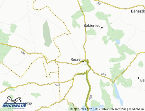 MICHELIN Dębnik map - ViaMichelin