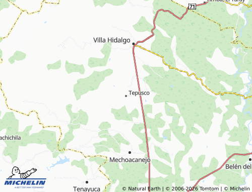 MICHELIN Tepusco map - ViaMichelin