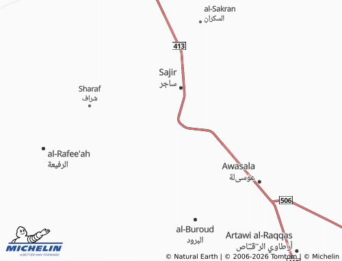 Mappa MICHELIN al-Rafee'ah - ViaMichelin