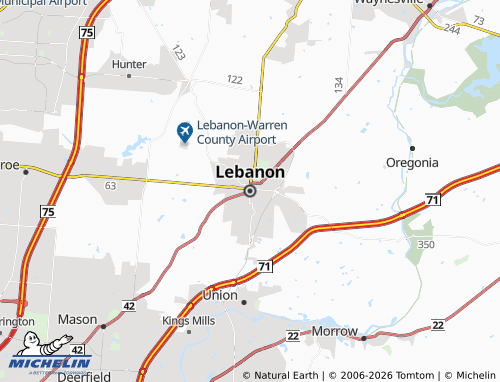 Mappa MICHELIN Lebanon - ViaMichelin