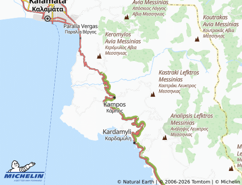 MICHELIN Orovas map - ViaMichelin