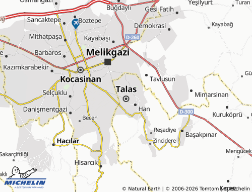 MICHELIN Yenidoğan map - ViaMichelin