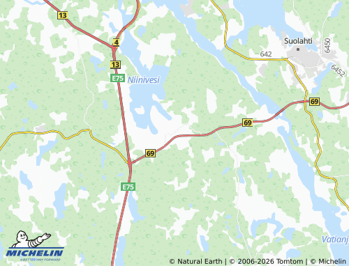MICHELIN Koivisto map - ViaMichelin