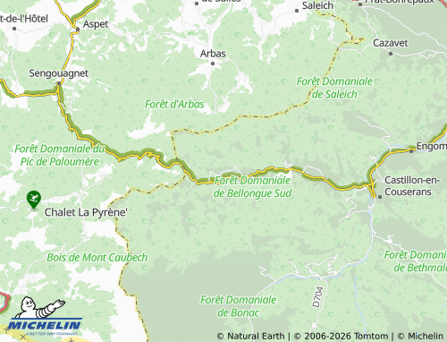 Carte MICHELIN Galey - ViaMichelin