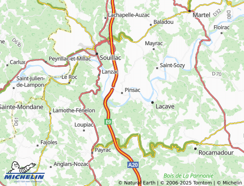 MICHELIN Pinsac map - ViaMichelin
